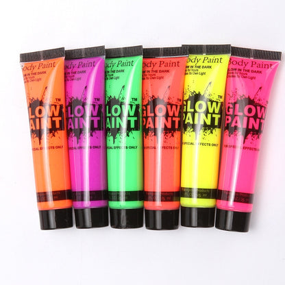 LuminaGlow UV Body Paint Set for Festive Occasions