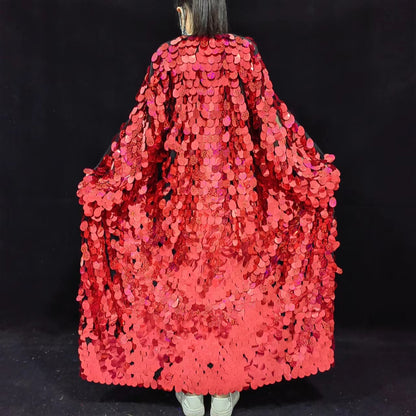 GlitterPop Punk Sequined Stage Overcoat
