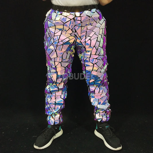 PrismBurst Laser Sequined Stage Trousers