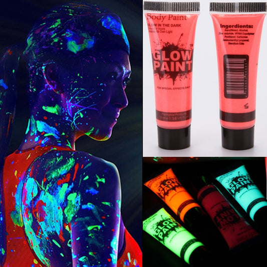 LuminaGlow UV Body Paint Set for Festive Occasions