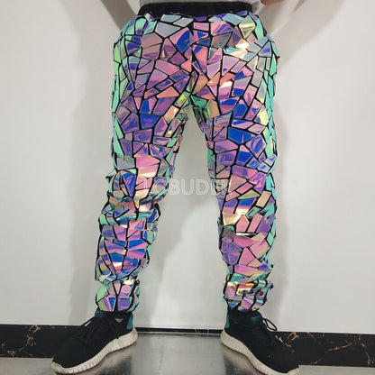 PrismBurst Laser Sequined Stage Trousers