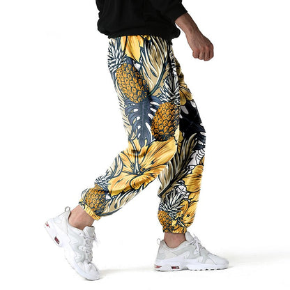 Vibrant Pineapple Parade Men's Joggers