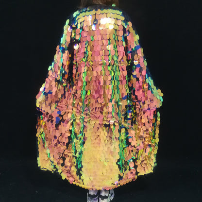 GlitterPop Punk Sequined Stage Overcoat