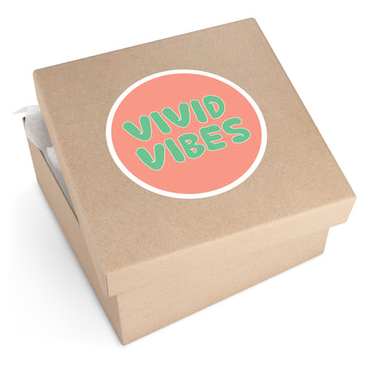 Vivid Vibes Logo Sticker