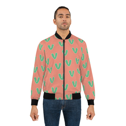 Vivid Vibes Pattern Festival Men's Bomber Jacket