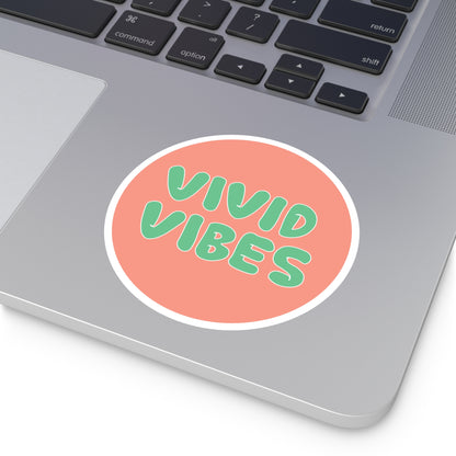 Vivid Vibes Logo Sticker